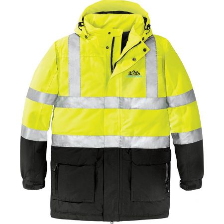 20-J799S, X-Small, Safety Yellow, Left Chest, Your Logo.